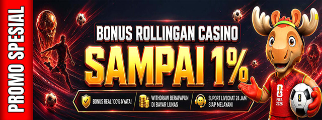 BONUS ROLLINGAN CASINO 1%